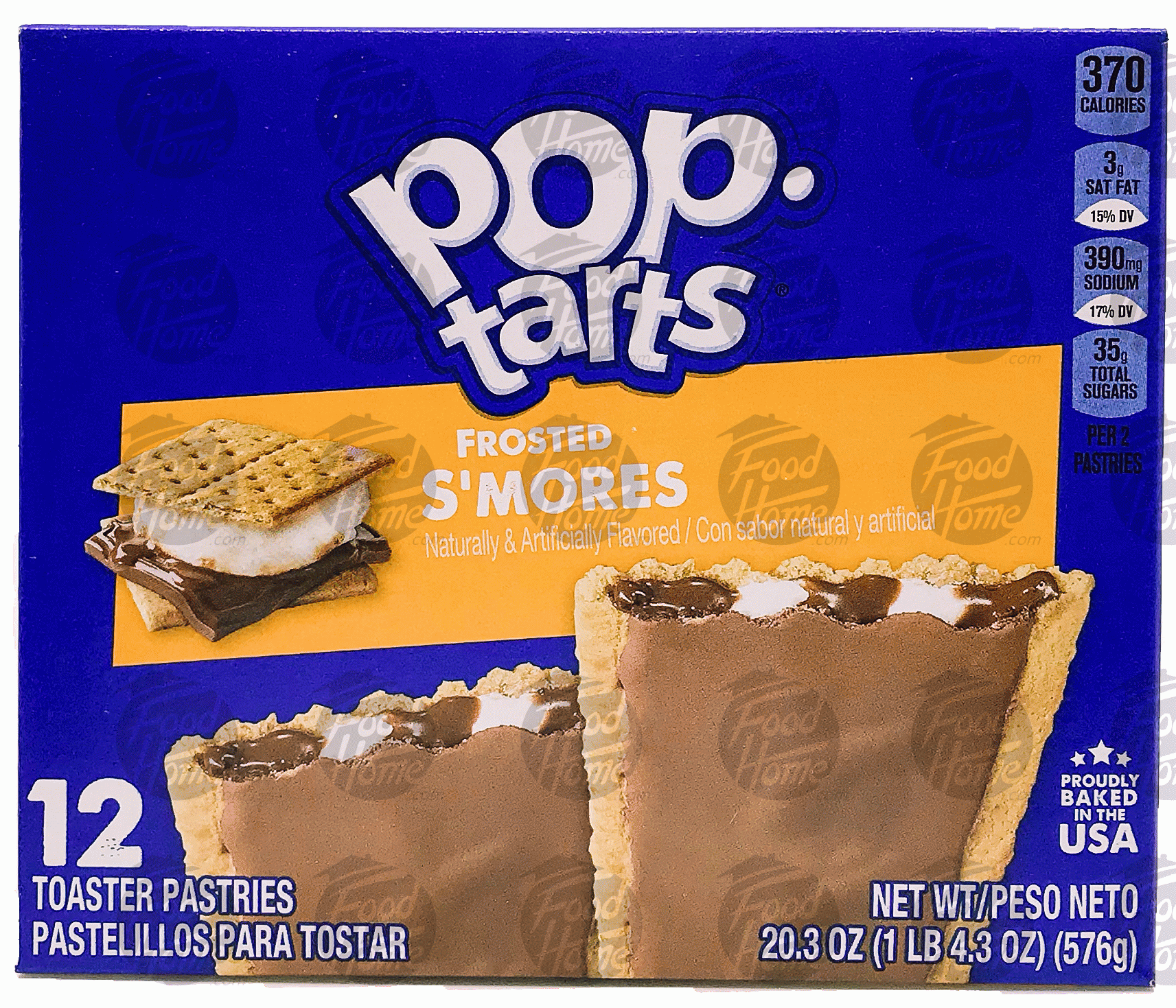 Pop tarts  frosted s'mores toaster pastries, 12 pastries, box Full-Size Picture